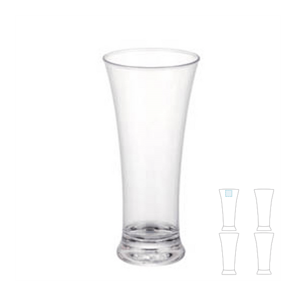 Gläser Bier Dicker Boden Transparentes Polycarbonat